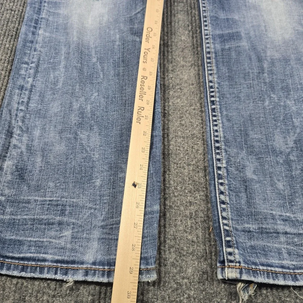 Silver Jeans Co. ZAC Jeans Mens‎ 38x30 Blue Relaxed Straight Light Wash Denim